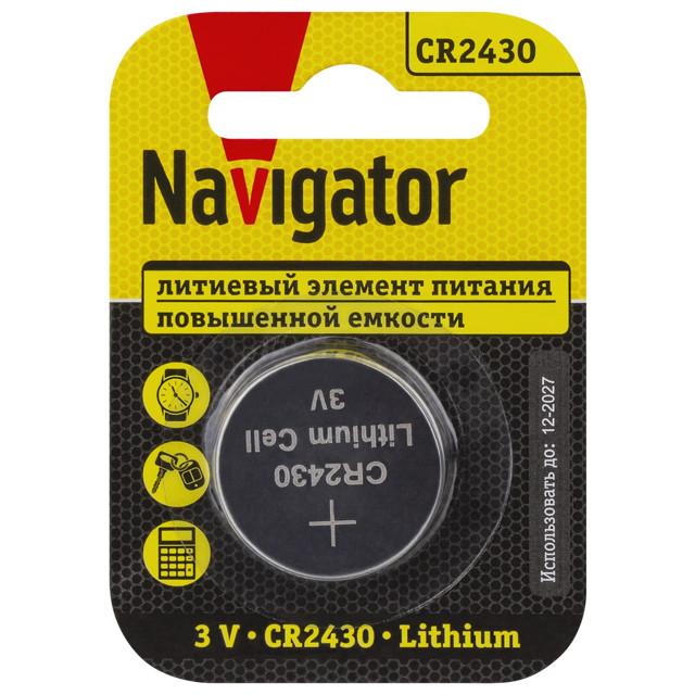 батарейка NAVIGATOR CR2430 1шт