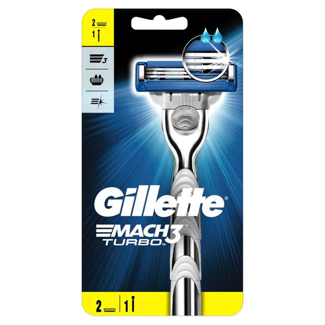 станок для бритья GILLETTE Mach3 Turbo 3D + 1 кассета 3 лезвия