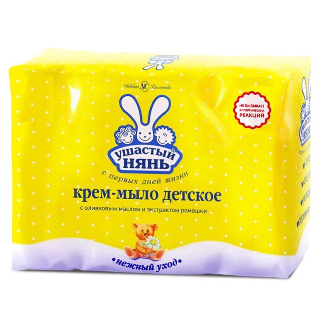 мыло УШАСТЫЙ НЯНЬ с ромашкой, 4 шт х, 100 г