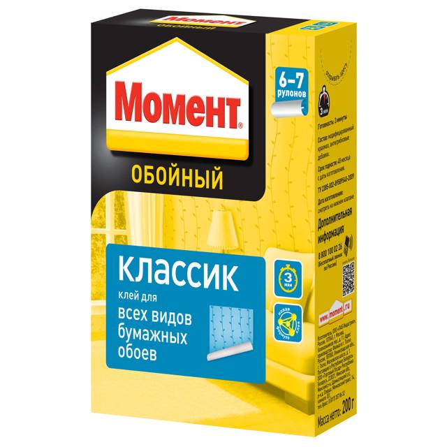 клей обойный МОМЕНТ Классик 200 гр, арт.761780