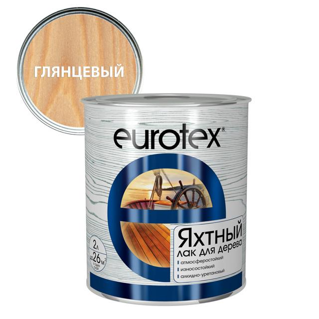 лак алкидно-уретановый EUROTEX яхтный 2л глянцевый, арт.80221