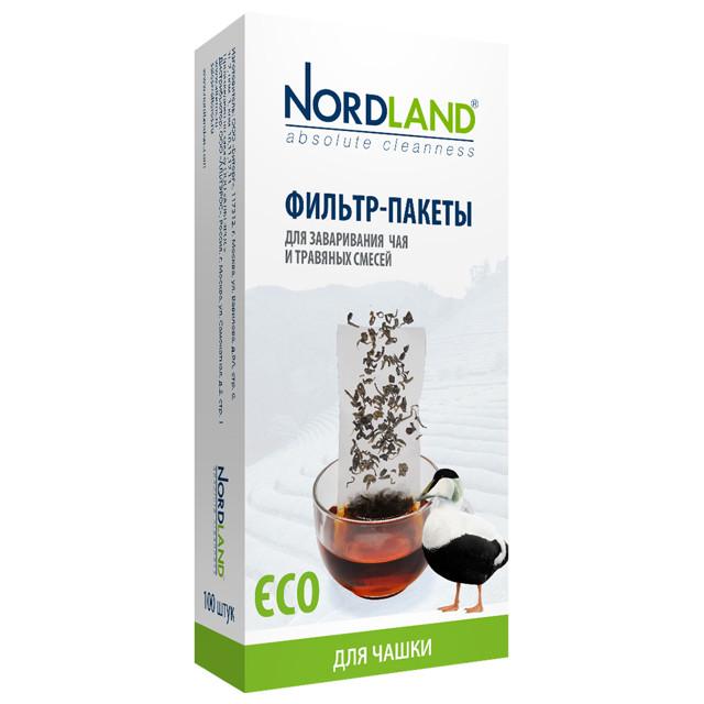 NORDLAND | пакетики для чая NORDLAND 100шт целлюлоза для чашки