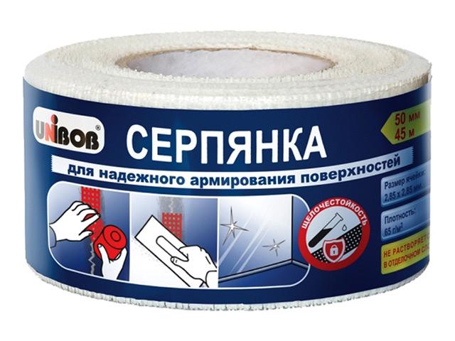 серпянка самоклеящаяся UNIBOB 50ммх45м, арт.44036/70094