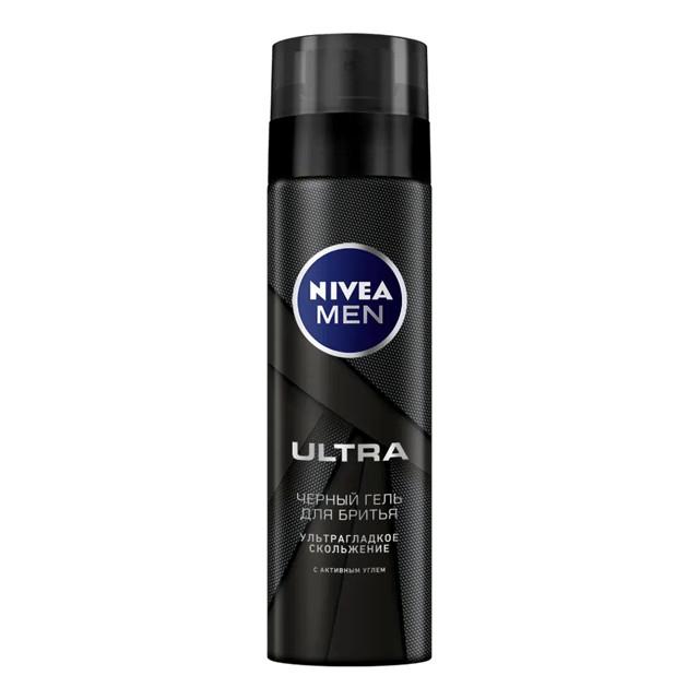 гель для бритья NIVEA Ultra черный, 200 мл