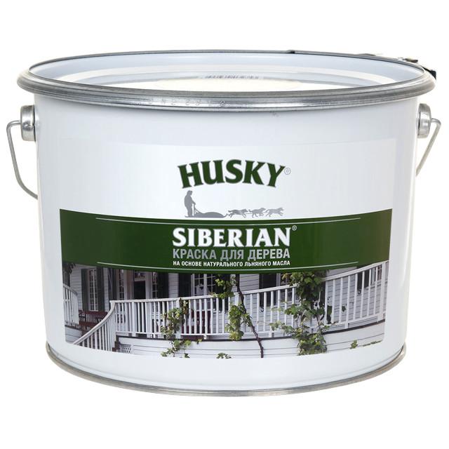 краска фасадная HUSKY SIBERIAN для дерева база С 9л, арт.27009