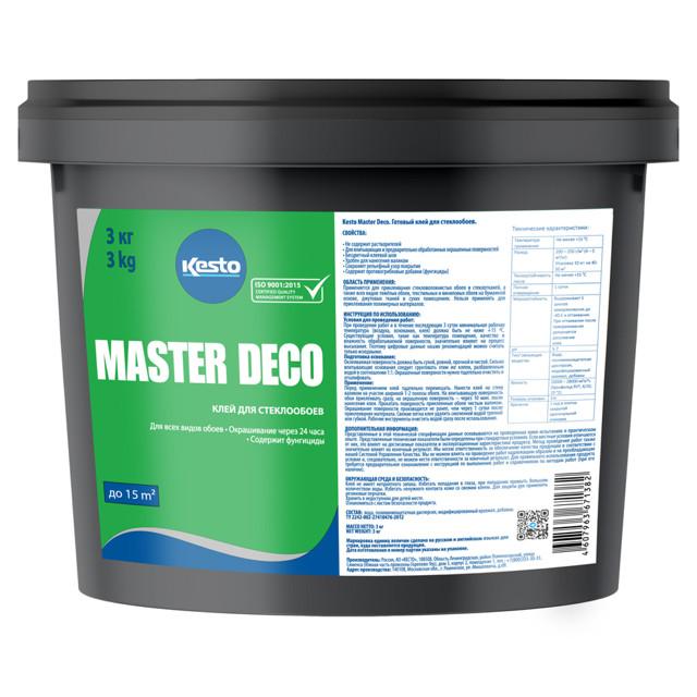 клей для стеклообоев KESTO Master Deco 3кг, арт.81213