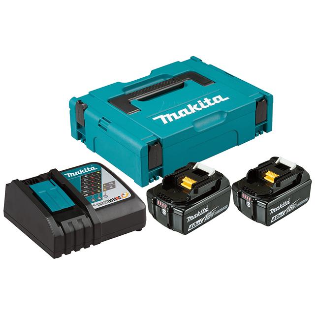 набор зарядное устройство MAKITA LXT с аккумуляторами DC18RC и BL1840B 2шт 18В 4Ач