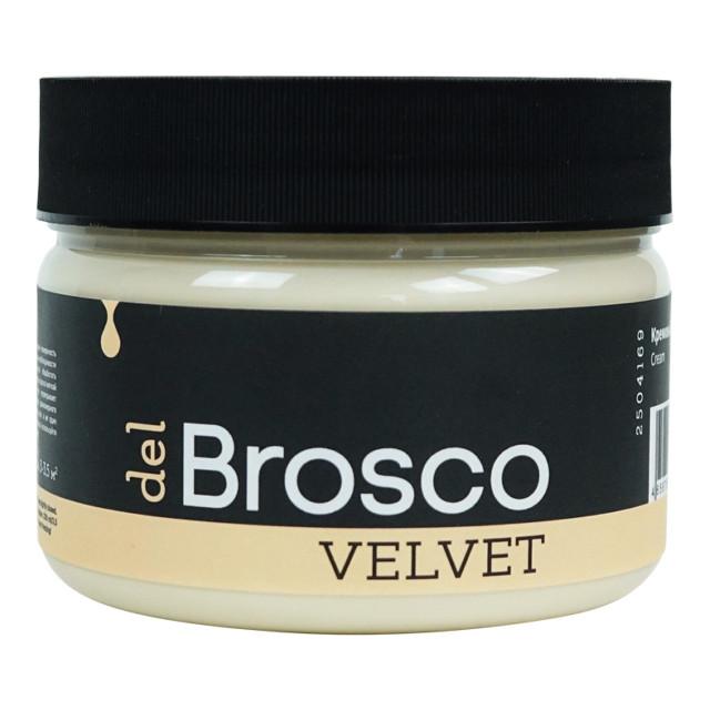 DEL BROSCO | краска акриловая DEL BROSCO Velvet интерьерная 0,25л бежевая, арт.2504169