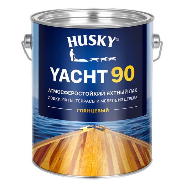 лак уретано-алкидный HUSKY YACHT 90 яхтный 2,7л глянцевый, арт.30137