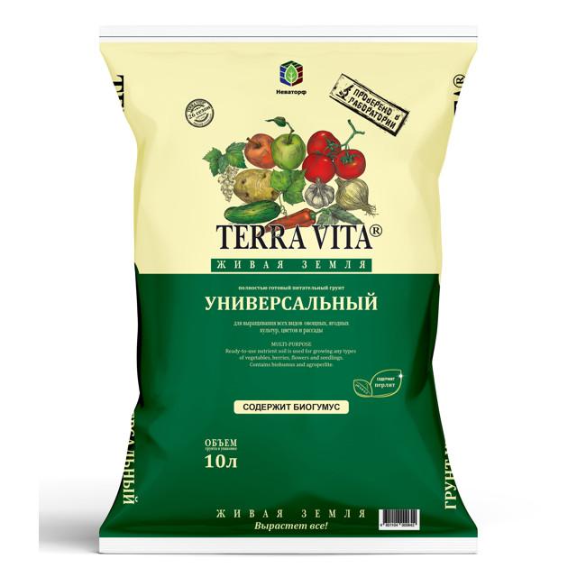 TERRA VITA | почвогрунт TERRA VITA Живая земля универсальный 10л