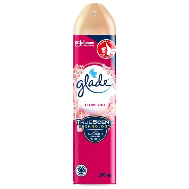 GLADE | освежитель воздуха GLADE I Love You 300мл аэрозоль