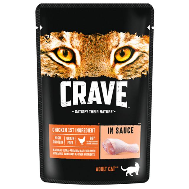 корм для кошек Crave Курица в соусе 70г