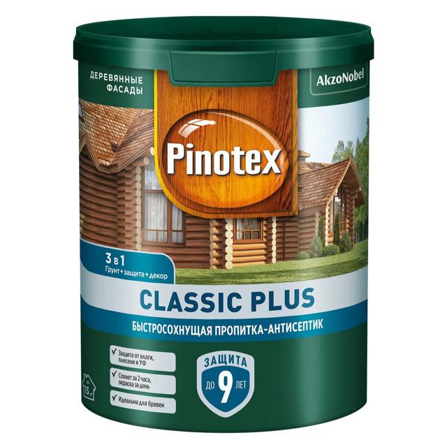 средство деревозащитное PINOTEX Classic Plus 0,9л бесцветное, арт.5727613