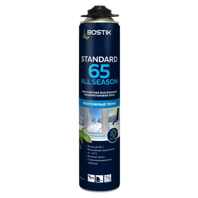 BOSTIK | пена монтажная BOSTIK Srandart All Seasons 65 всесезонная 800мл, арт.20020006