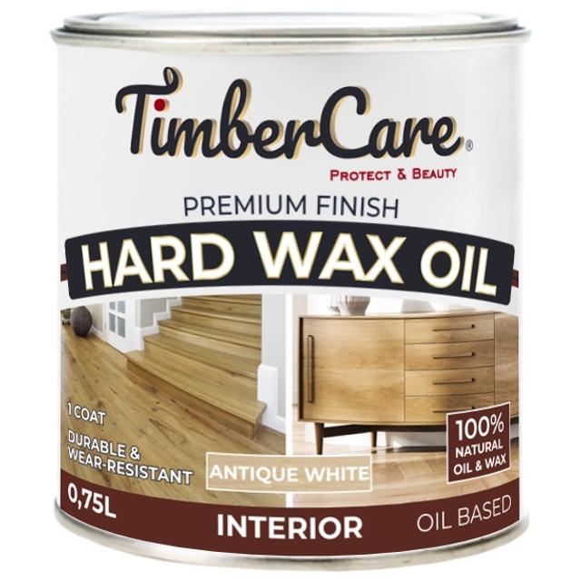 масло для дерева TimberCare Hard Wax Oil защитное с твердым воском 0,75л белое, арт.350067