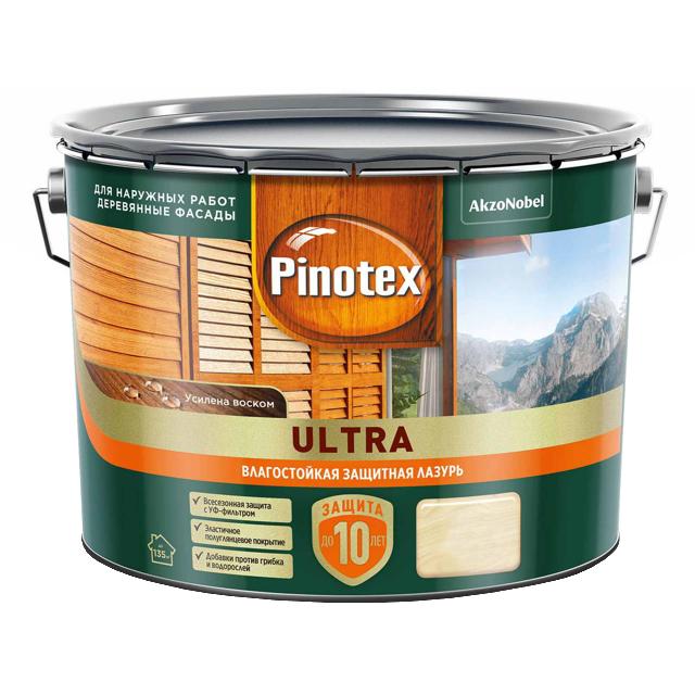 средство деревозащитное PINOTEX Ultra база CLR 9л бесцветное, арт.5803415