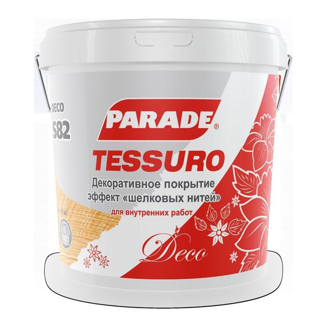 покрытие декоративное PARADE Deco Tessuro с эф.шелк.нитей 4,5кг белое, арт.9591605