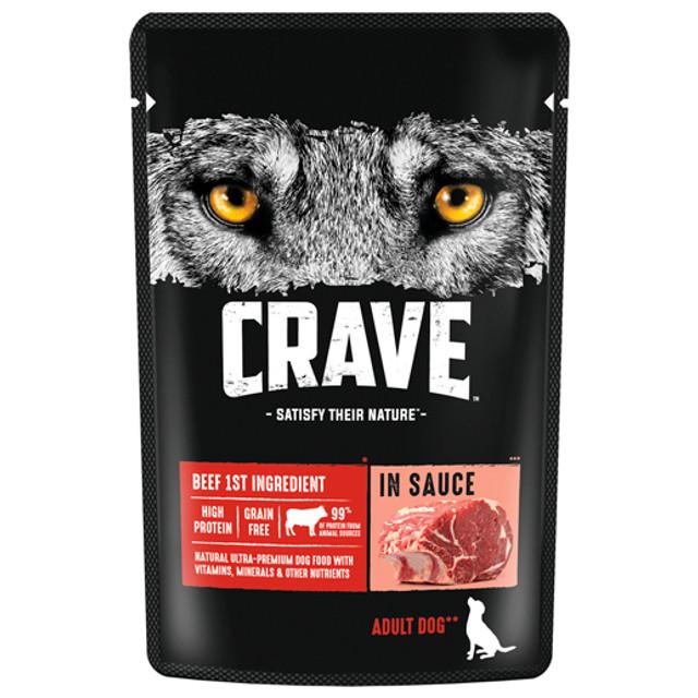 корм для собак Crave Говядина в соусе 85г