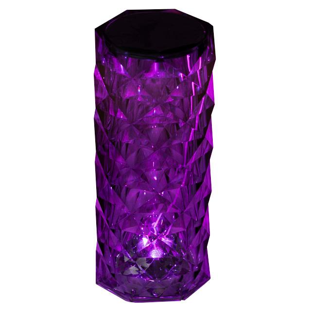 лампа настольная-ночник СТАРТ 2LED Crystal Rose Black