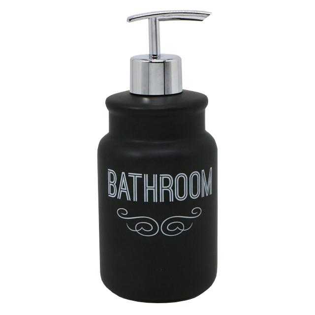 дозатор для жидкого мыла VITARTA Bathroom black керамика пластик черный