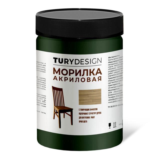 TURYDESIGN | морилка акриловая TURYDESIGN темно-зеленая 580мл, арт.T1-00014919