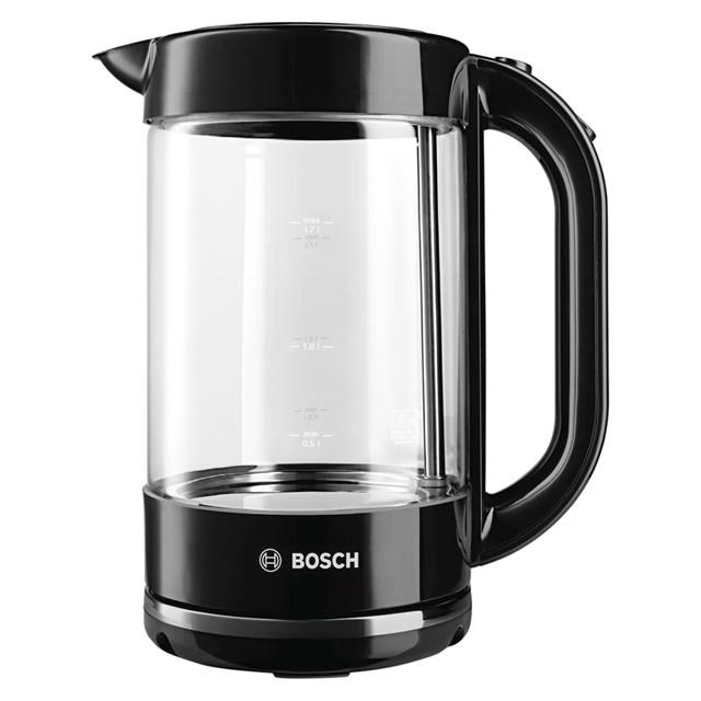 чайник BOSCH TWK70B03 2400Вт 1,7л стекло черный