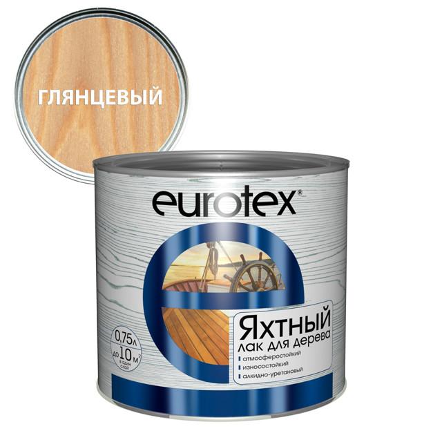 лак алкидно-уретановый EUROTEX яхтный 0,75л глянцевый, арт.80220