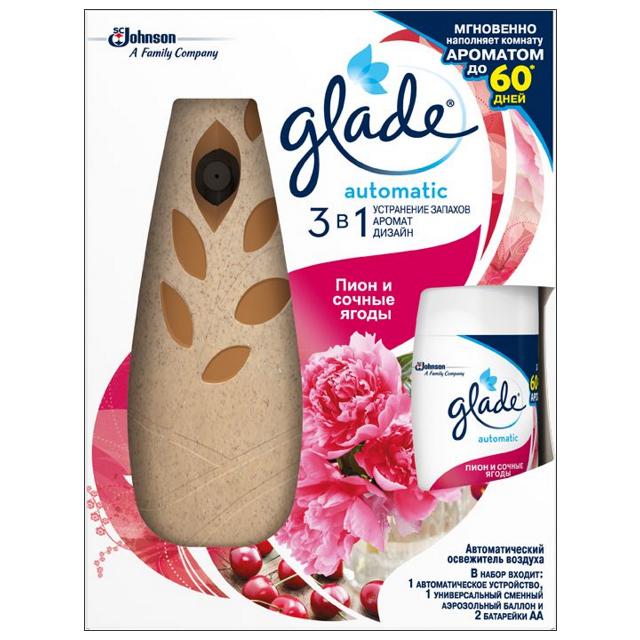 GLADE | освежитель воздуха GLADE Automatic Пион и Сочные ягоды 269мл автоматический