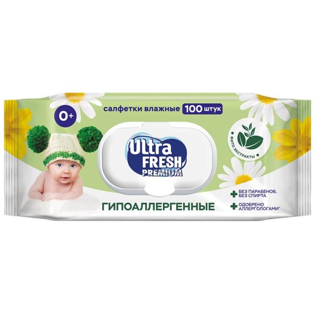 салфетки влажные ULTRAFRESH детские 100шт