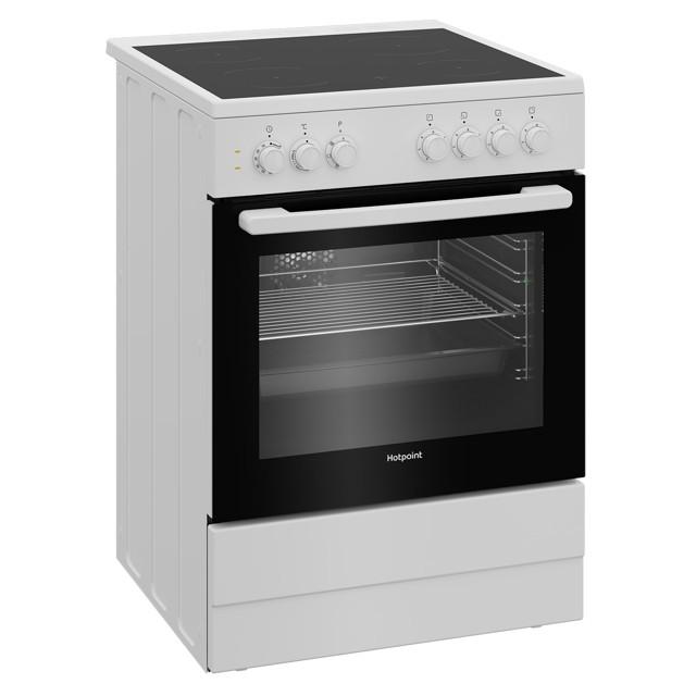 плита электрическая HOTPOINT-ARISTON HS6V5PHW 4 конфорки, 60х60 см белая