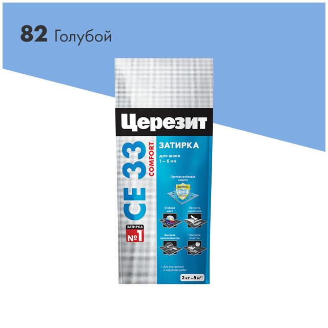 затирка для швов CERESIT СЕ 33 Super 1-6мм 2кг голубая, арт.2092750