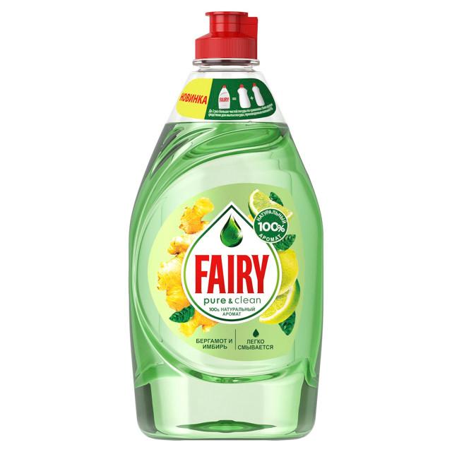 средство для посуды FAIRY Pure & Clean Бергамот и Имбирь 450мл