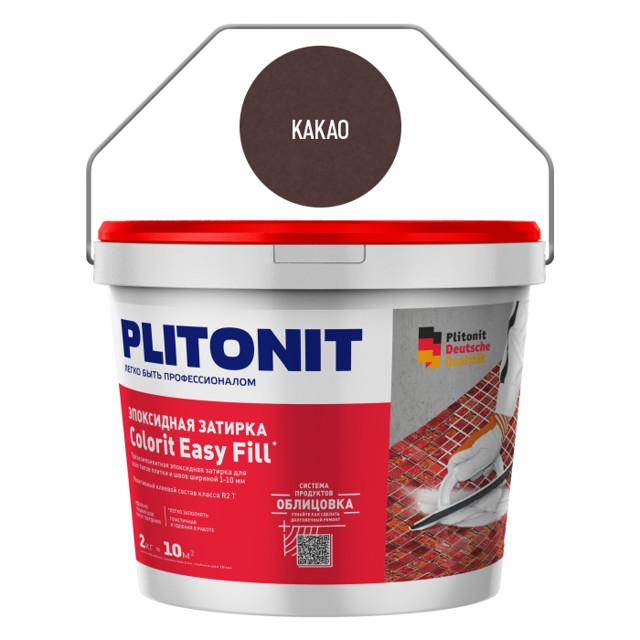 затирка для швов PLITONIT Colorit EasyFill 1-10мм 1кг какао, арт. Н009680