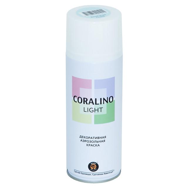 CORALINO | краска аэрозольная CORALINO Light декоративная белый иней 520мл, арт.CL1010