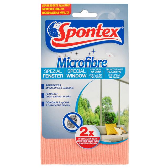 салфетка SPONTEX Microfibre 35х35см для стекол микрофибра