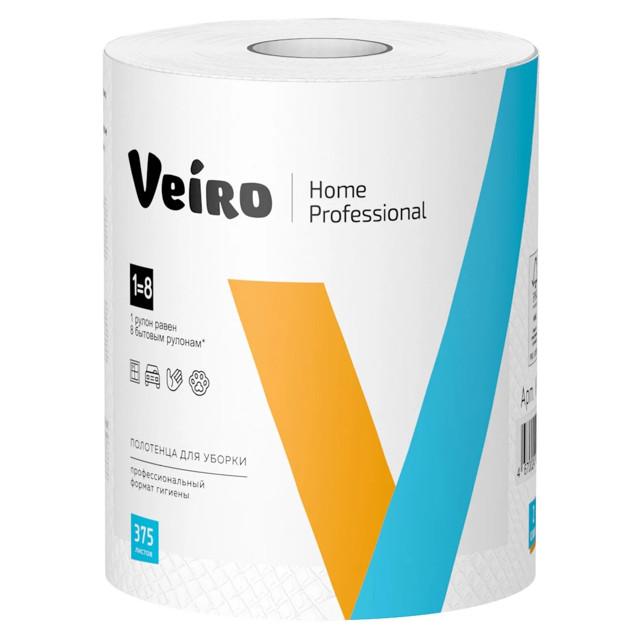 полотенца бумажные VEIRO Home Professional 2-слойные 375 листов 22х20см целлюлоза