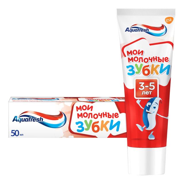 AQUAFRESH | паста зубная AQUAFRESH Мои молочные зубки детская 3-5лет 50мл