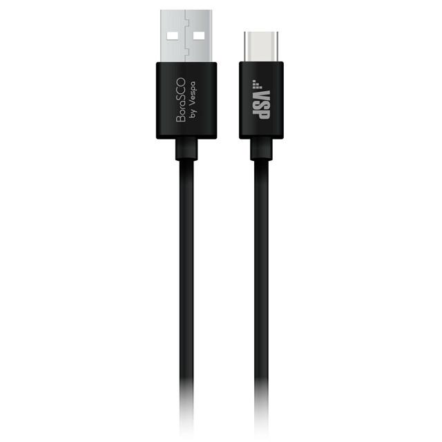 BORASCO | кабель USB-type-C 2А BORASCO 2м черный