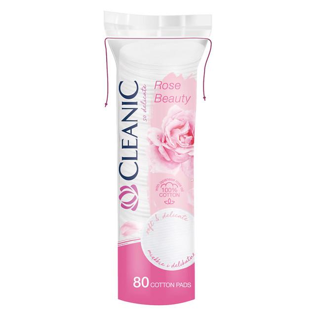 диски ватные CLEANIC Rose Beauty 80шт круглые