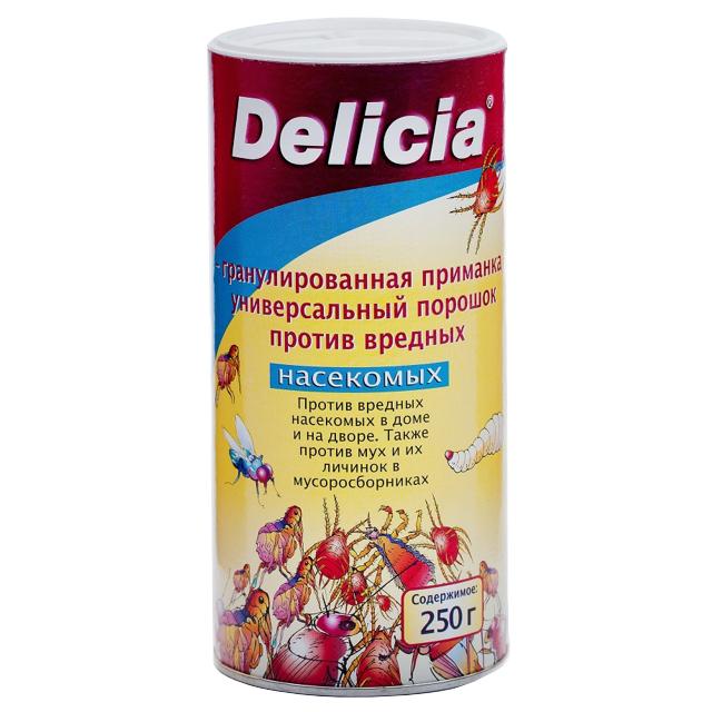 DELICIA | Порошок Delicia гранулированная приманка против вредных насекомых, 250 г