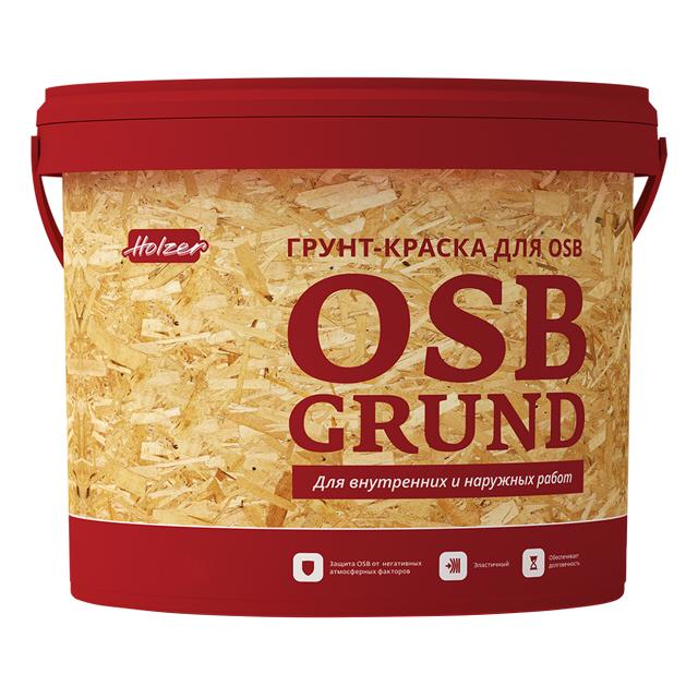 HOLZER | грунт-краска HOLZER OSB Grund для OSB база С 4кг бесцветный, арт.83653