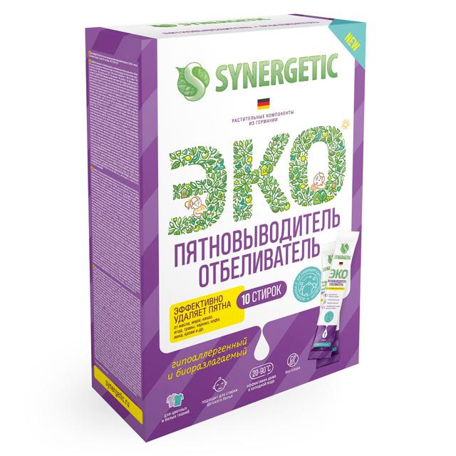 пятновыводитель-отбеливатель SYNERGETIC Эко 10 стиков 250г