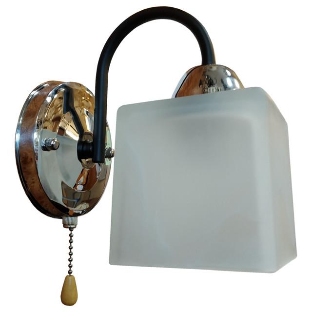 бра Jupiter Lighting Kub 1х60Вт Е27 стекло металл