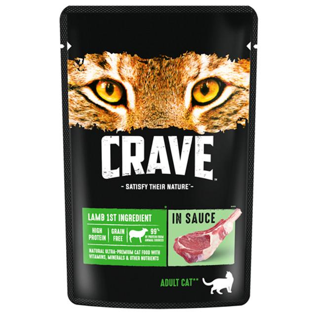 корм для кошек Crave  Ягненок в соусе 70г