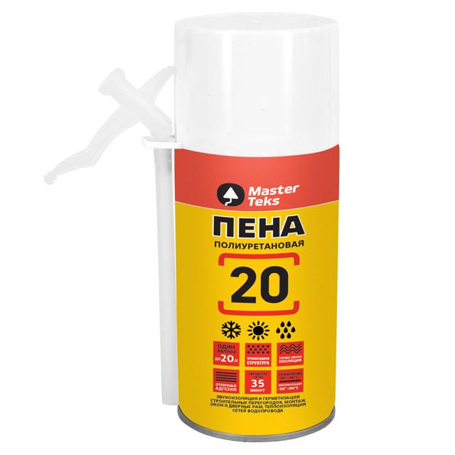 MASTERTEX | пена монтажная MASTERTEKS 20 ALL SEASON всесезонная 285мл, арт.9412827