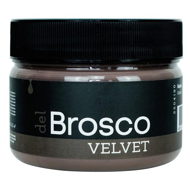 DEL BROSCO | краска акриловая DEL BROSCO Velvet интерьерная 0,25л коричневая, арт.2504190