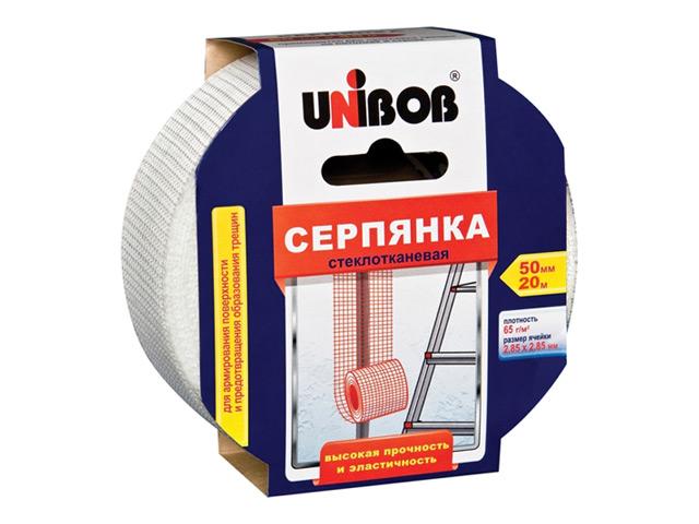 серпянка самоклеящаяся UNIBOB 50ммх20м, арт.51459