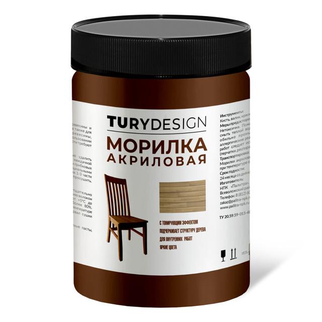 TURYDESIGN | морилка акриловая TURYDESIGN махагон 580мл, арт.T1-00014921