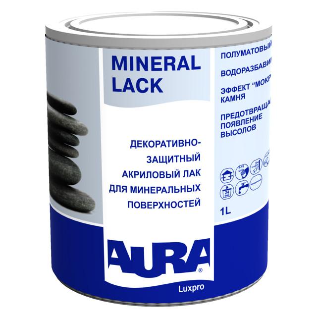 лак акриловый AURA Mineral Lack 1л декоративно-защитный, арт.4607003916015