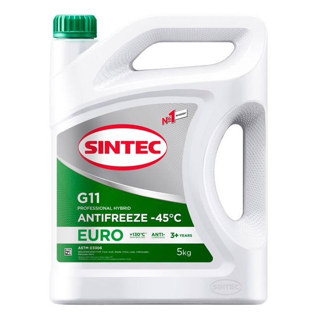 SINTEC | антифриз SINTEC Antifreeze Euro G11 5кг